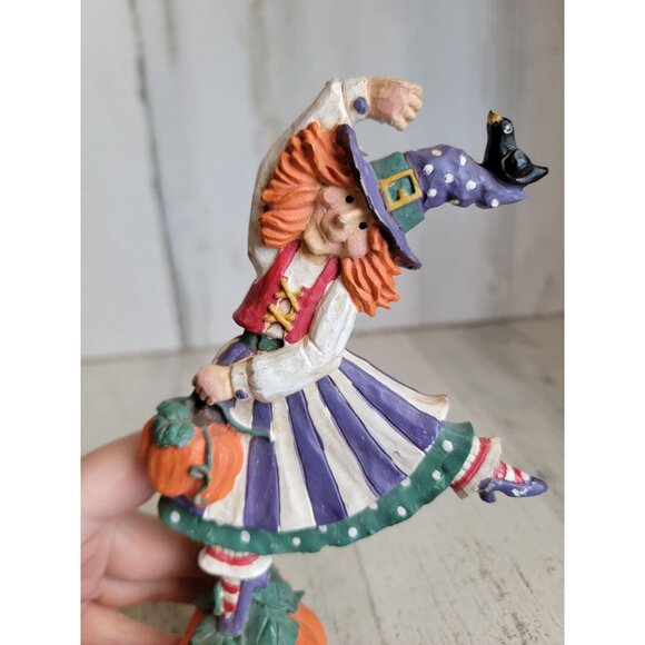 Witch ballerina Pumpkin Halloween home decor figure - Picture 8 of 9